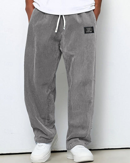 Men's Corduroy Drawstring Sweatpants