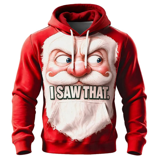 Men's Christmas Graphic Vintage Hoodie