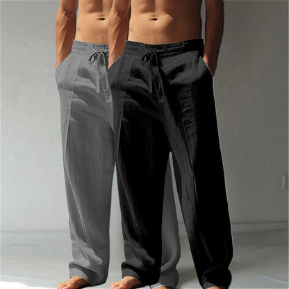 Cotton Linen Pants 2-Piece Set