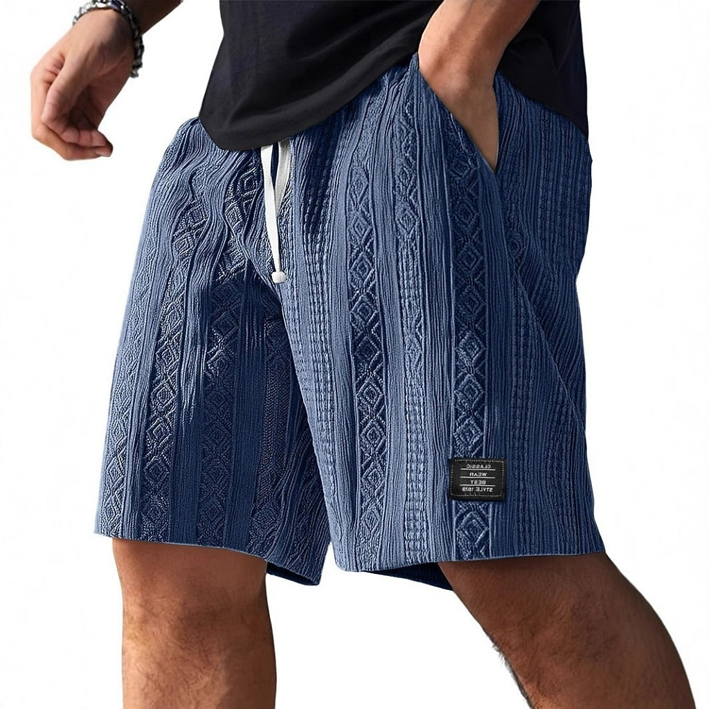 Men's Jacquard Textured Shorts