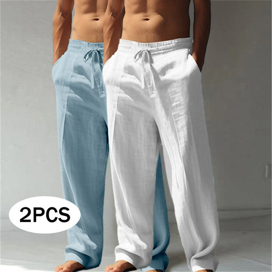 Cotton Linen Pants 2-Piece Set