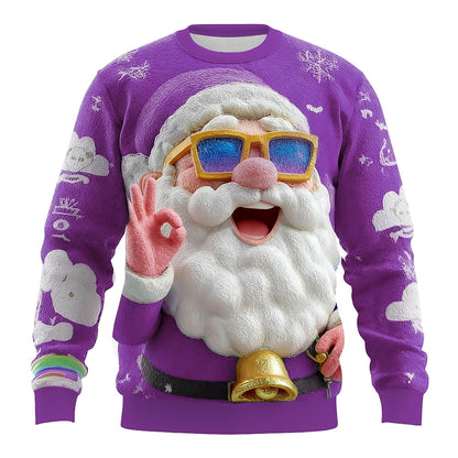 Men's Santa Christmas Holiday Party Sweatshirt