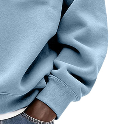 Cozy Crew Neck Zipped Sweatshirt
