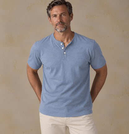 Premium 100% Cotton Refined Everyday Henley