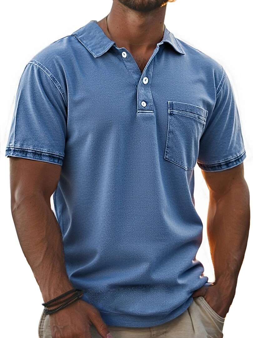 Textured Vintage Cotton Polo