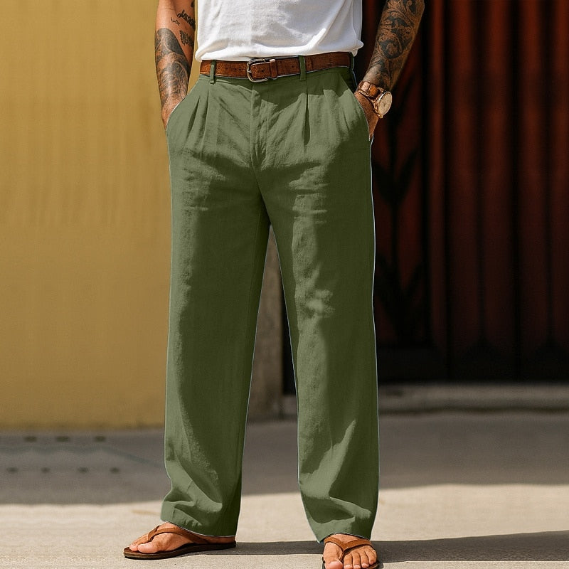 Men's Cotton Linen Baggy Pants