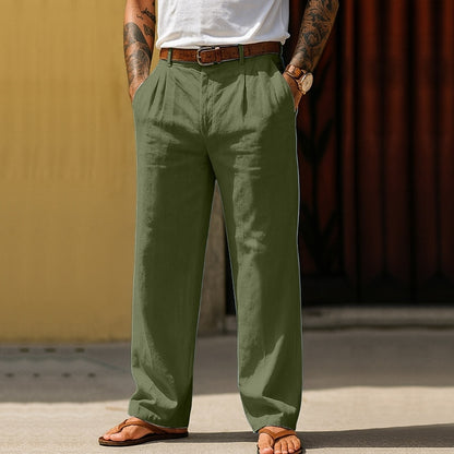 Men's Cotton Linen Baggy Pants