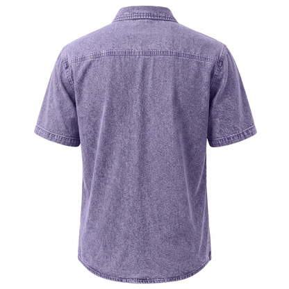 Vintage Washed Cotton Pocketed Shirt