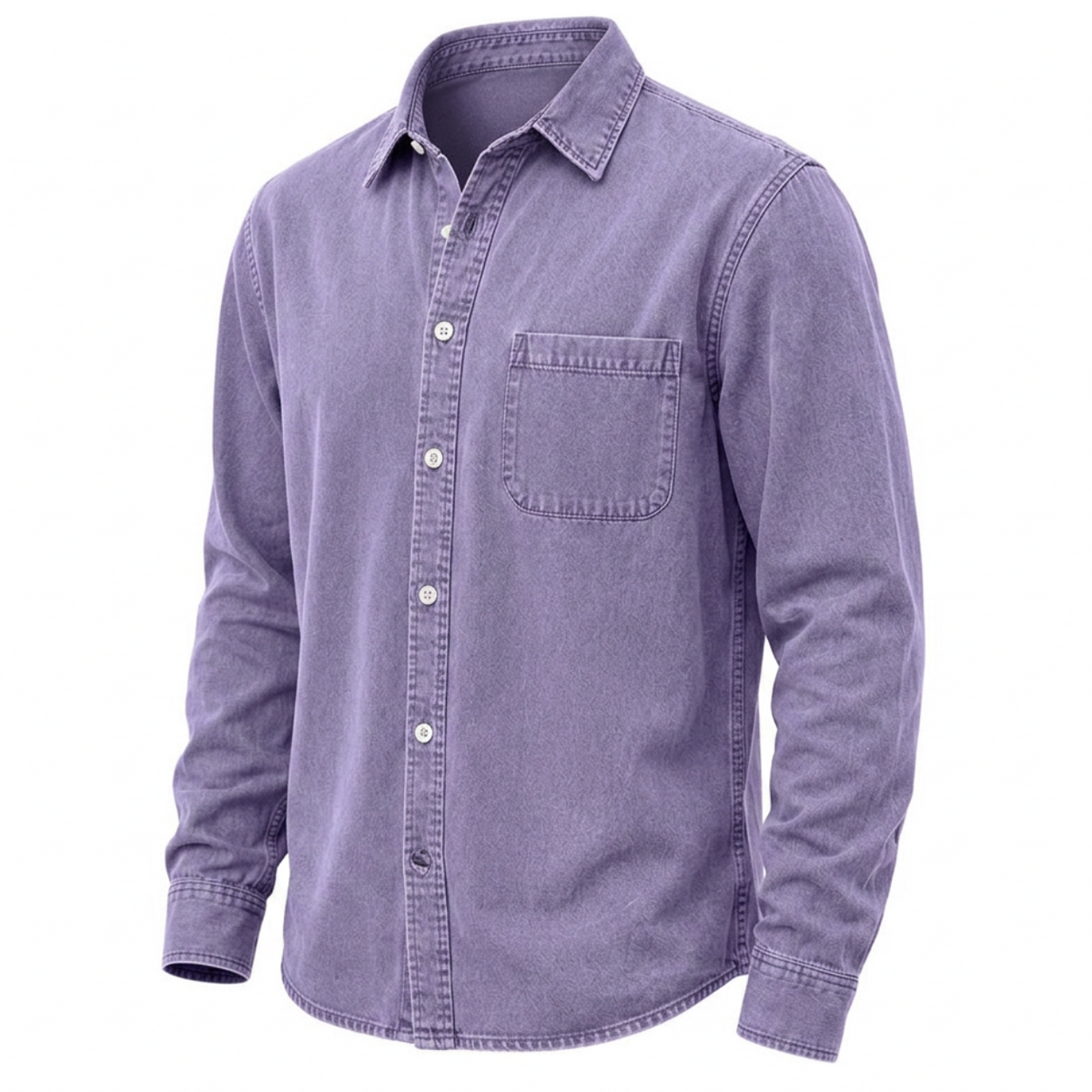 SoftFade Washed Denim Pocket Shirt