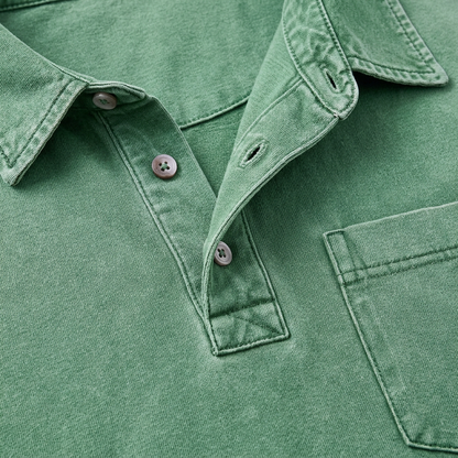 Vintage Washed Cotton Polo