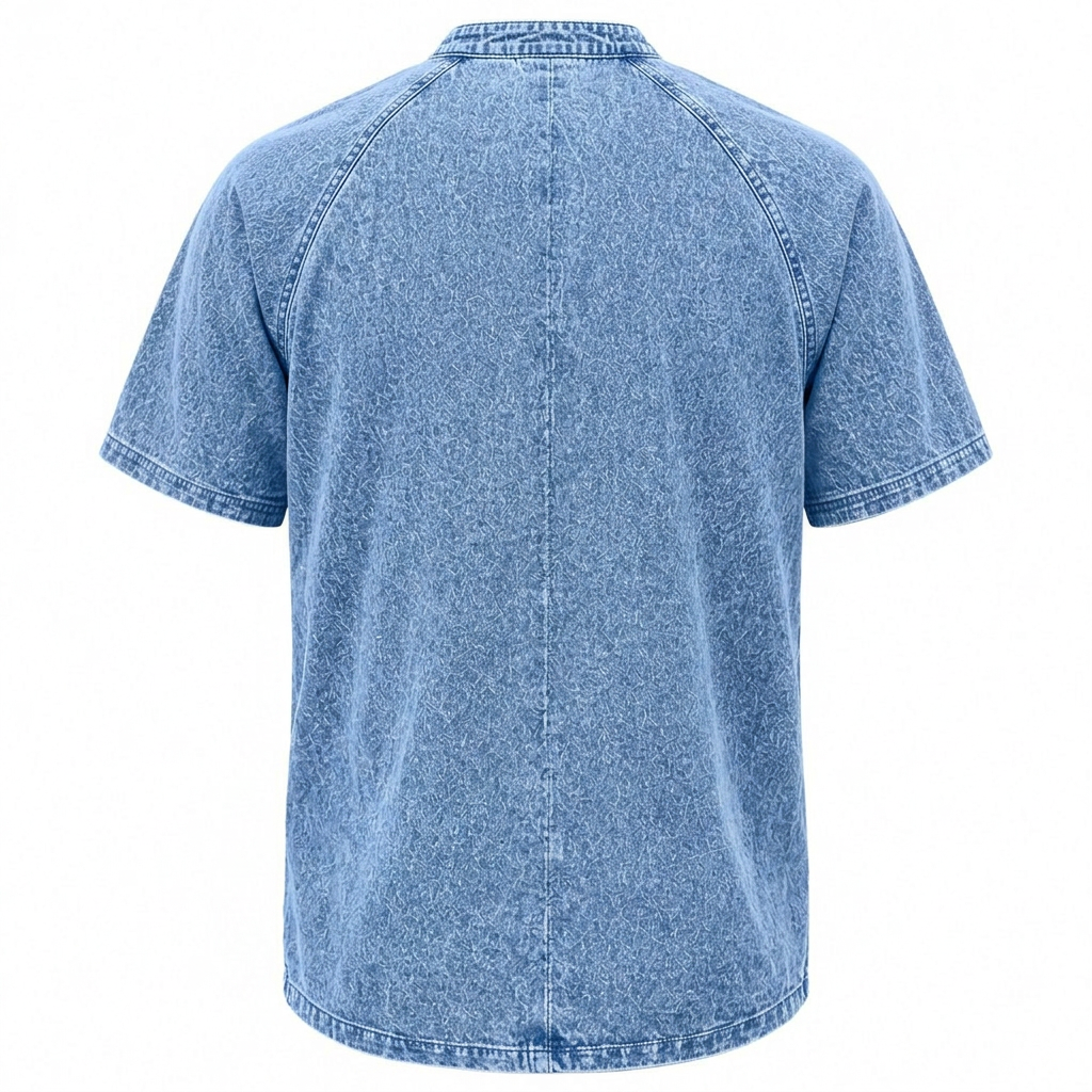 Broken-In Cotton Palm Tree Button Up Shirt