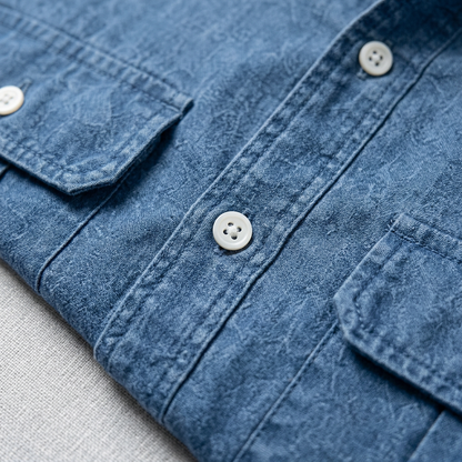 Vintage Washed Cotton Western Shirt
