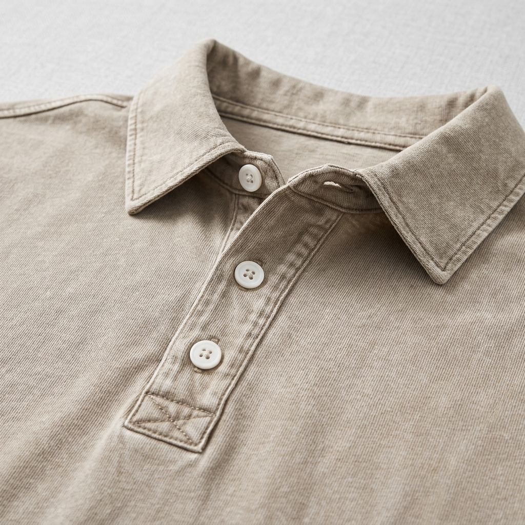 Broken-In 100% Cotton Polo Shirt