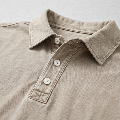 Broken-In 100% Cotton Polo Shirt