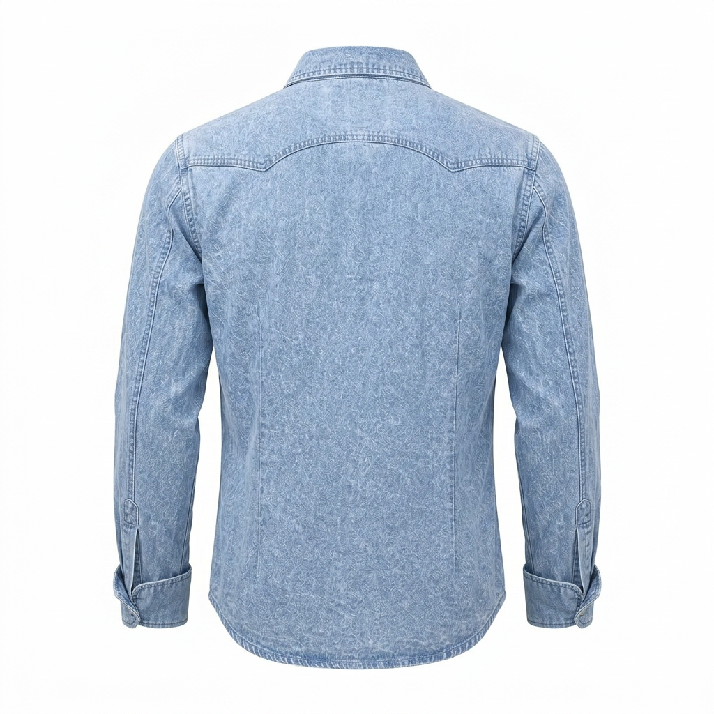 Broken-in Cotton Denim Shirt