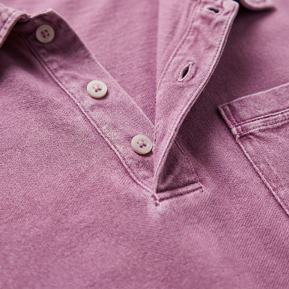 Textured Vintage Cotton Polo