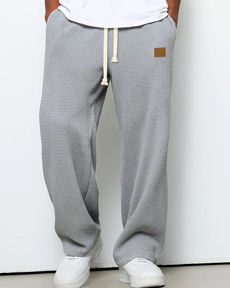 Men's Waffle Drawstring Sweatpants