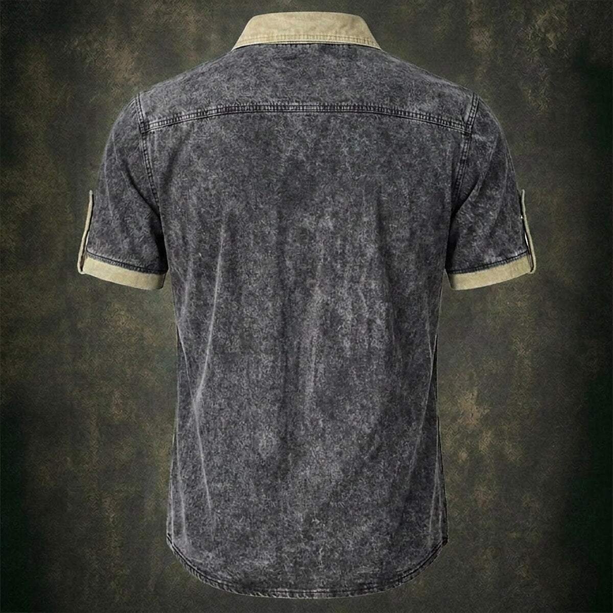 Colorblock Washed Cotton Shirt