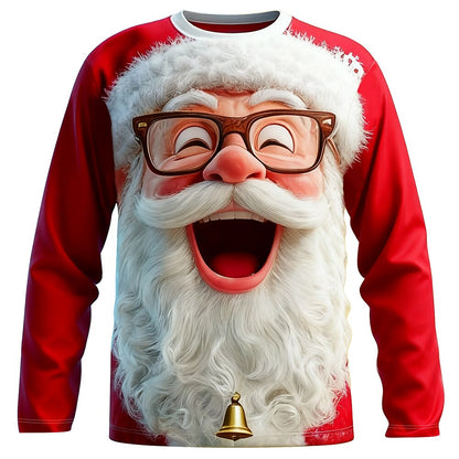 Santa Christmas Funny Long Sleeve Tee