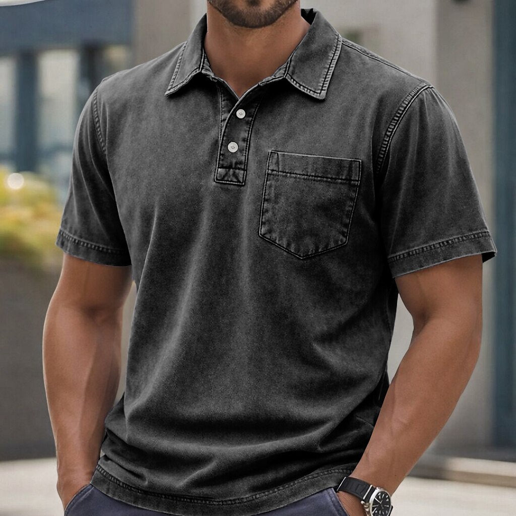 Everyday Washed Cotton Polo Shirt