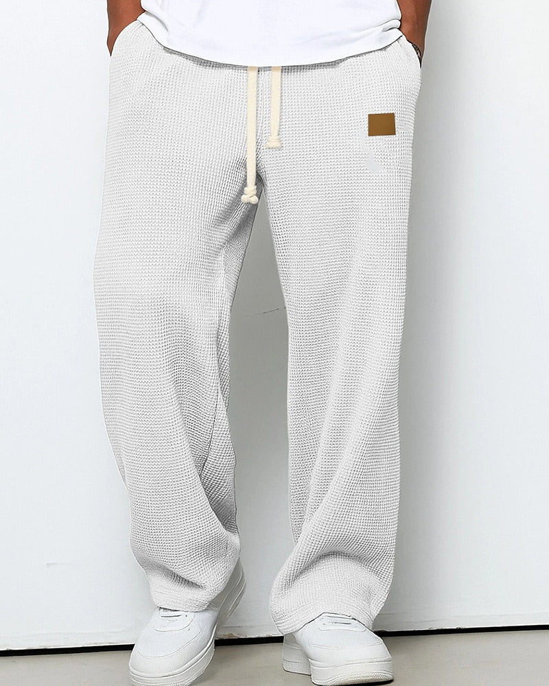 Men's Waffle Drawstring Sweatpants