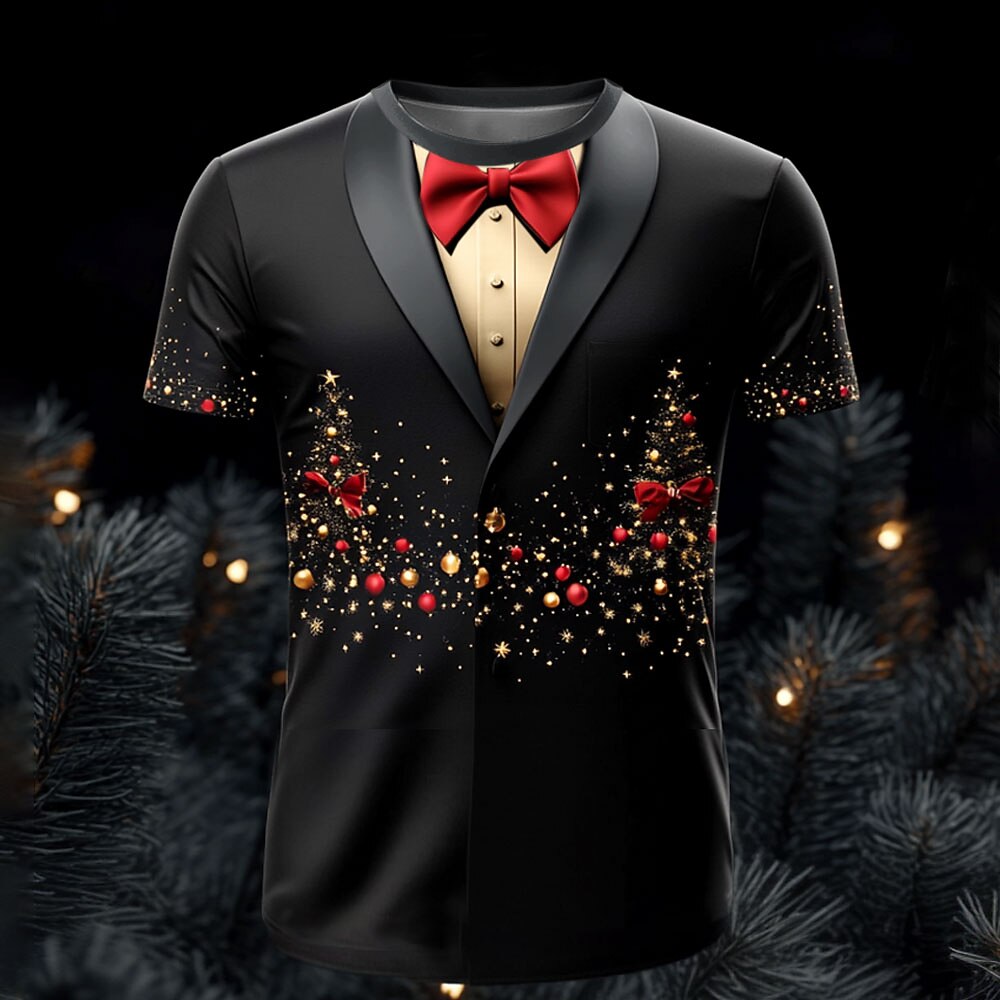 Men's Christmas Tree Graphic Costume T-Shirt