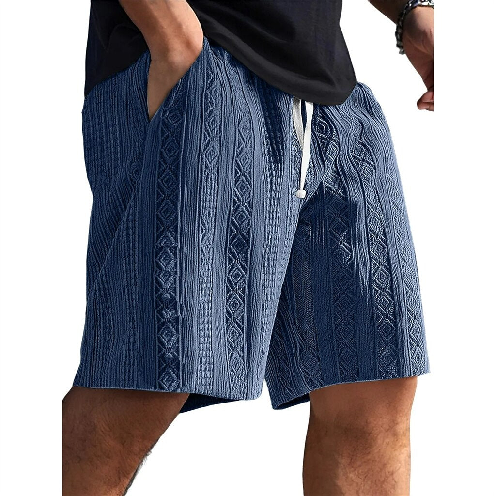 Men's Jacquard Textured Shorts