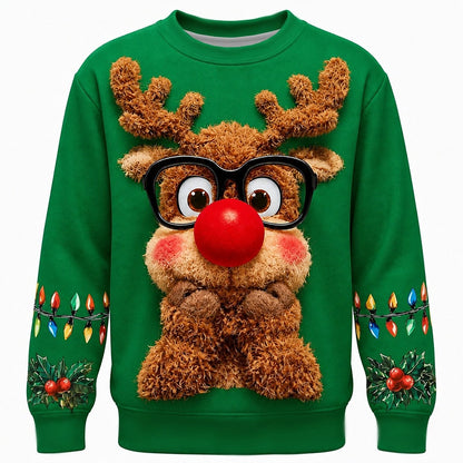 Men's Christmas Reindeer Crewneck Sweatshirt