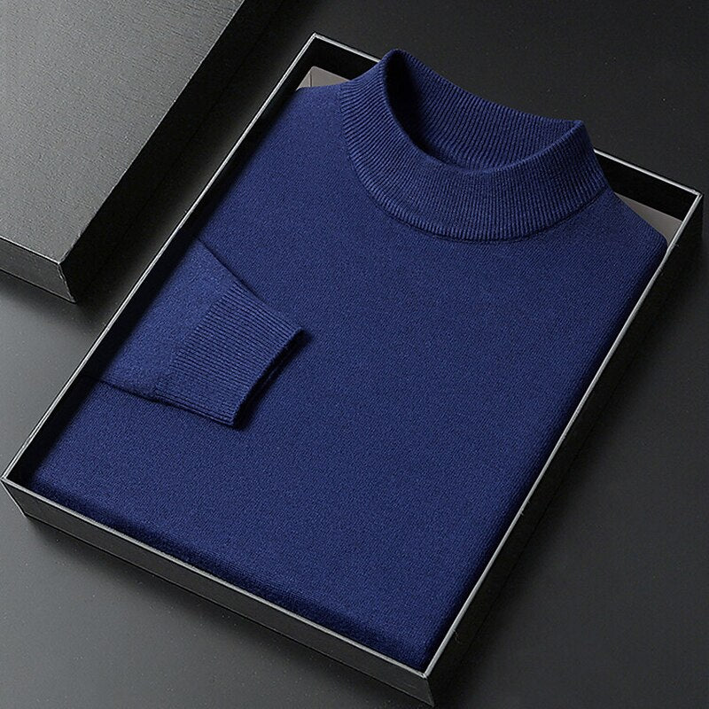 Classic Mock Neck Knit Sweater - Timeless Style & Everyday Comfort