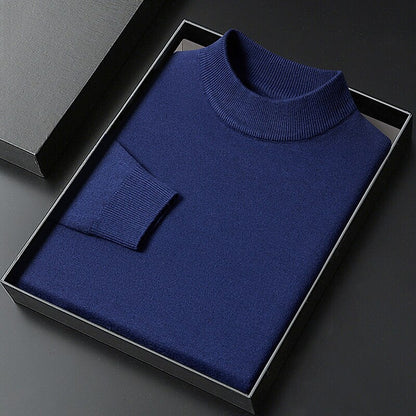 Classic Mock Neck Knit Sweater - Timeless Style & Everyday Comfort