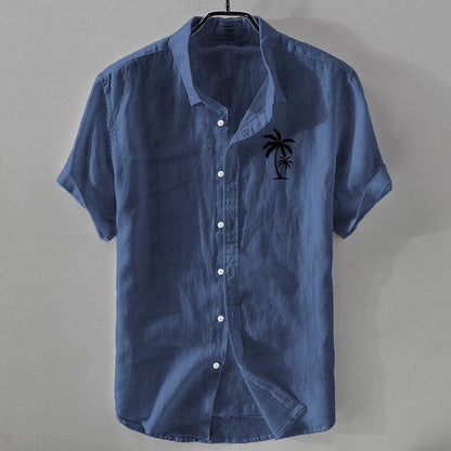 Men's Linen Shirt - Short Sleeve Summer Essential