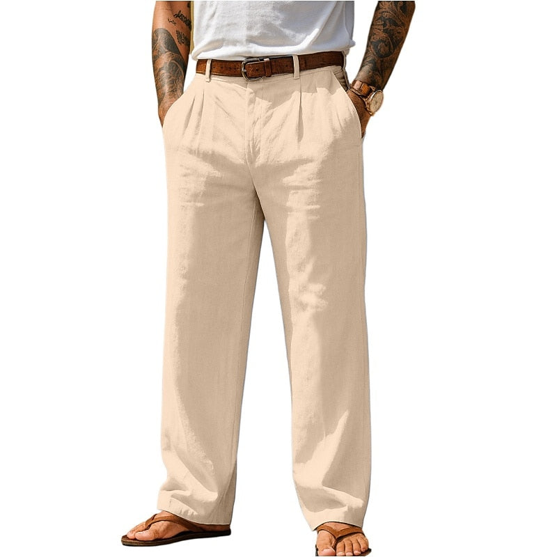Men's Cotton Linen Baggy Pants