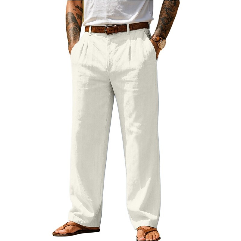 Men's Cotton Linen Baggy Pants