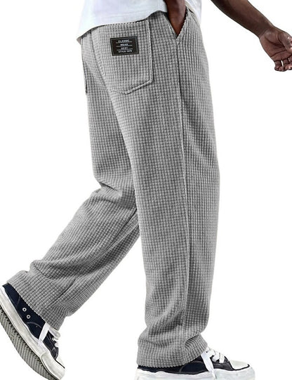 Classic Waffle Knit  Pocketed Pants