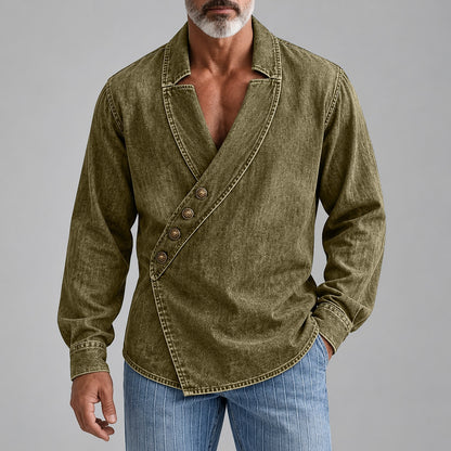 Vintage Broken-In Cotton Button Up Shirt