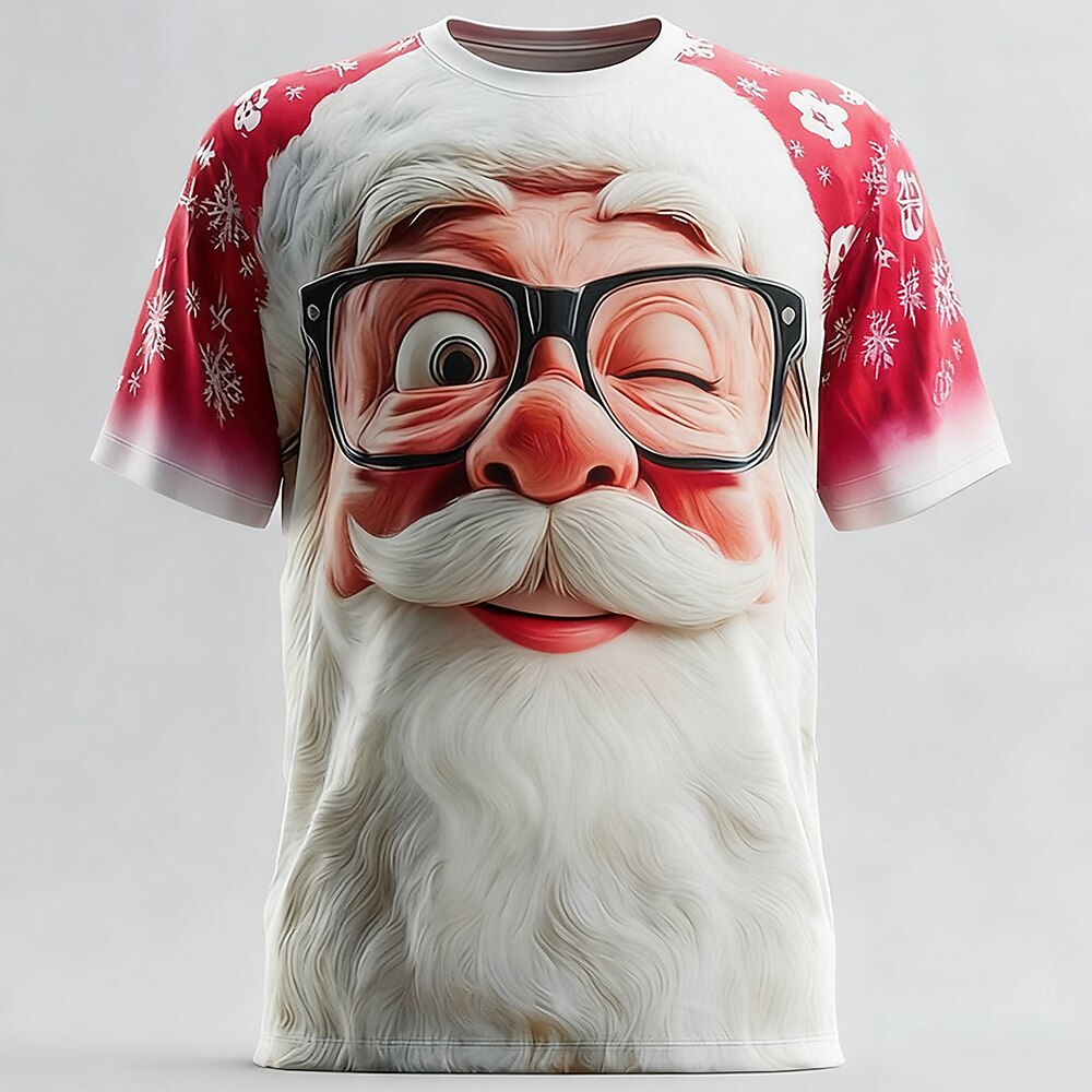 Merry Santa Christmas Cartoon Tee
