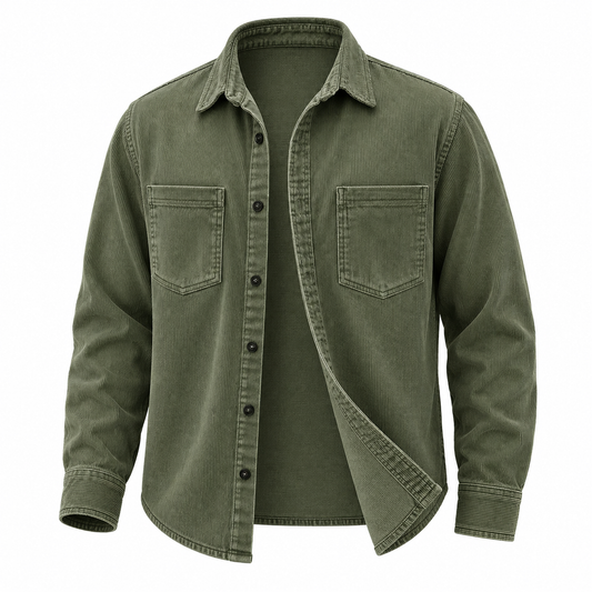 Comfort Corduroy Button Up Shirt