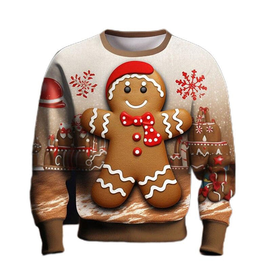Christmas Gingerbread Golf Holiday Graphic Sweatshirt