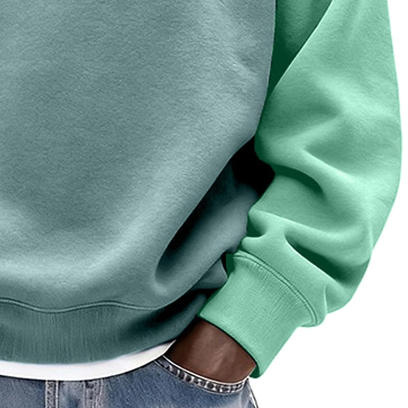 Classic Cotton Colorblock Sweatshirt