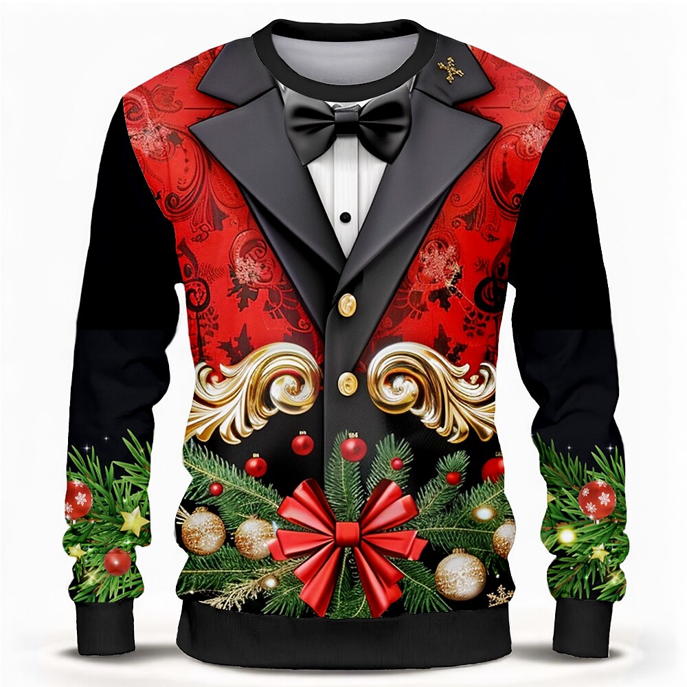 Christmas Ribbon Bow Party Sweatshirt