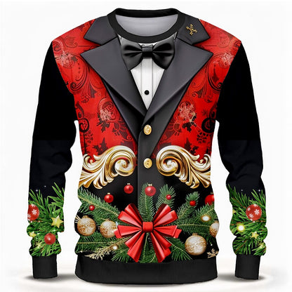 Christmas Ribbon Bow Party Sweatshirt