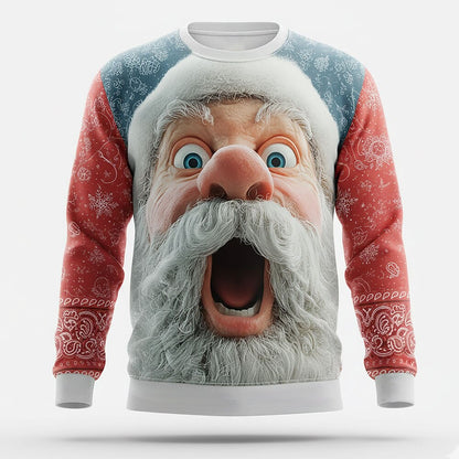 Men's Santa Christmas 3D Crewneck Sweatshirt