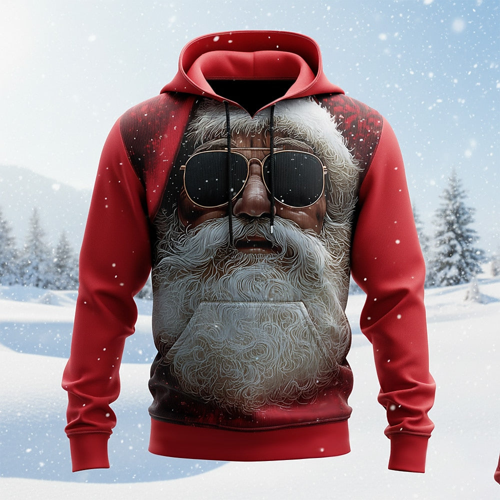 Christmas Glasses Playful Hoodie