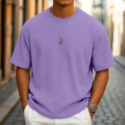 Men's Casual Waffle T-Shirt