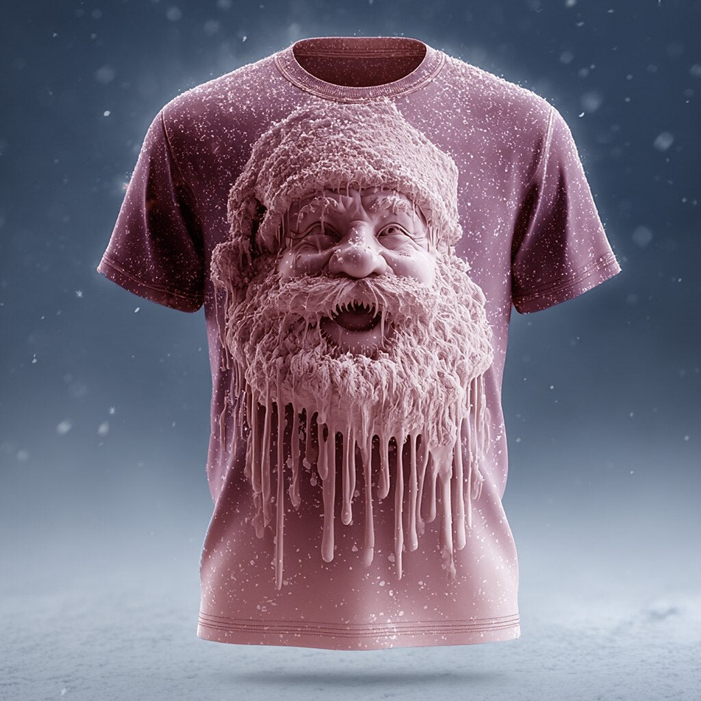 Designer Santa Christmas Graphic Tee