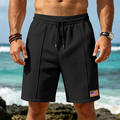 Men's Pocketed Waffle Shorts