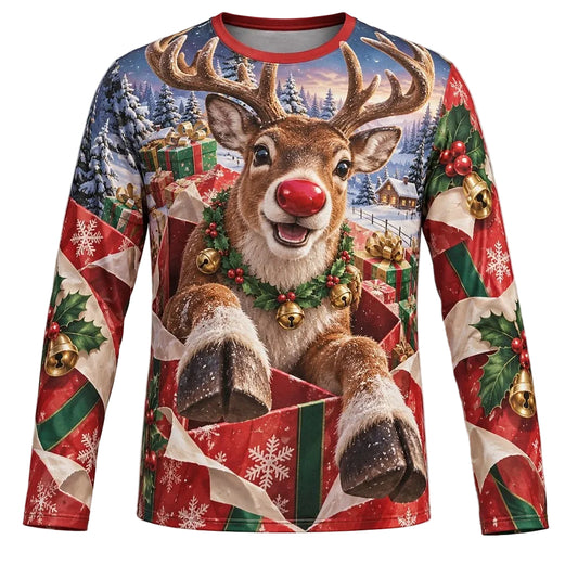 Christmas Moose Holiday Graphic Tee