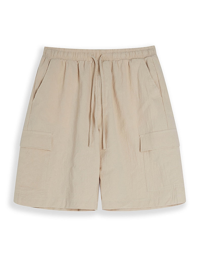 Men's Summer Linen Shorts-Multi-Pocket, Casual & Comfortable