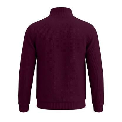 Jacquard Comfort Quarter Zip Sweatshirt