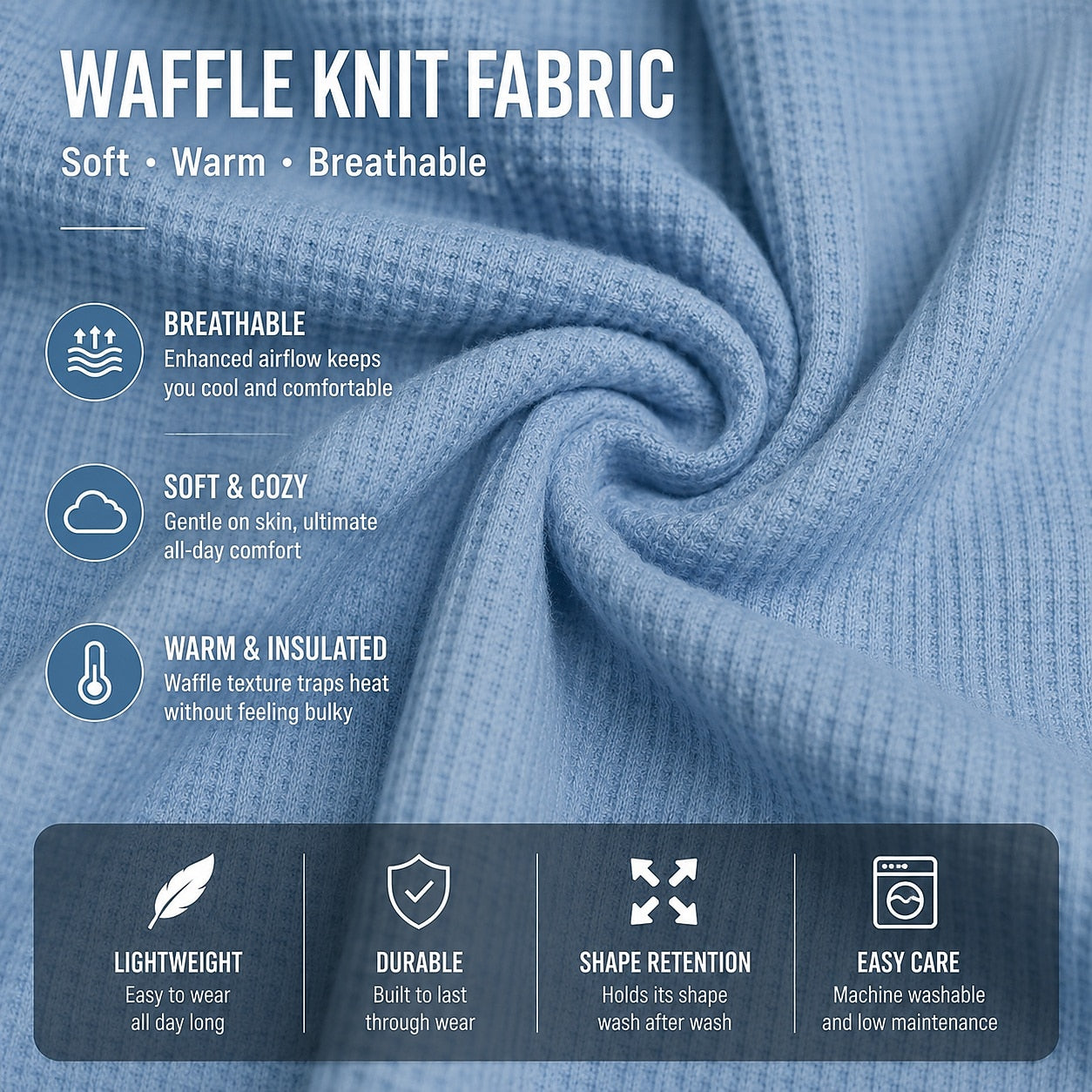 Comfort Waffle Zipped Sweatshirt